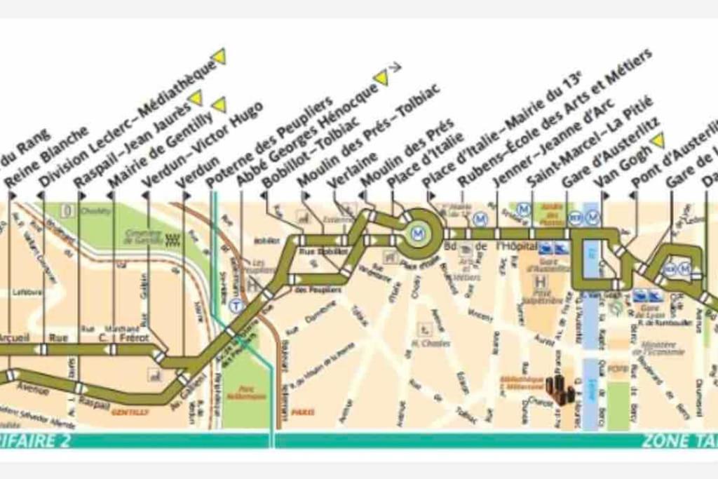 Duplex T2 A Arcueil A 3Min Arret Laplace Rer B Esterno foto
